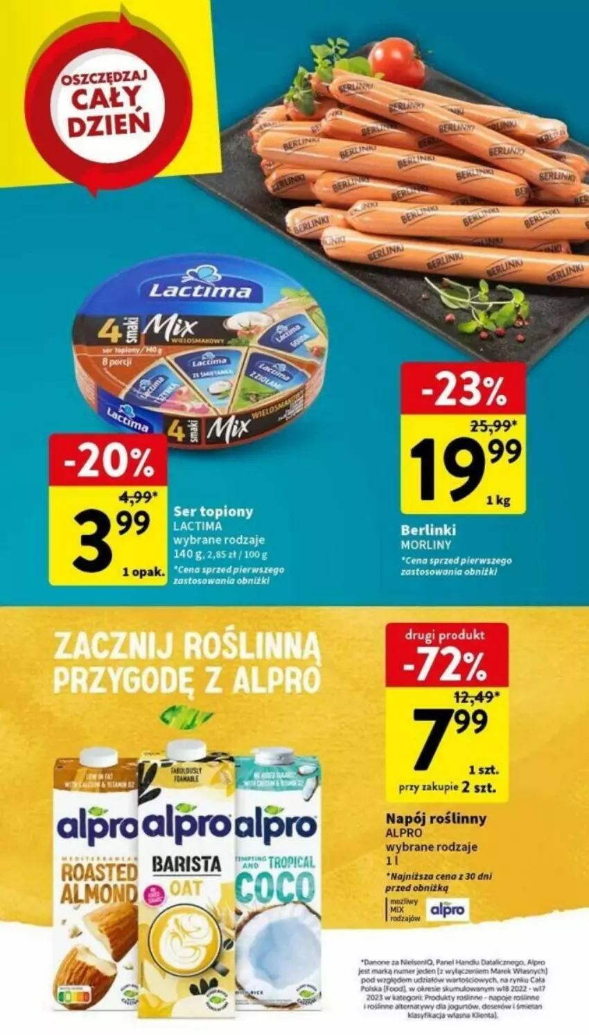 Gazetka promocyjna Intermarche - ważna 05.02 do 07.02.2024 - strona 23 - produkty: Alpro, Fa, Napój, Napój roślinny, Ocet, Ser, Ser topiony, Top