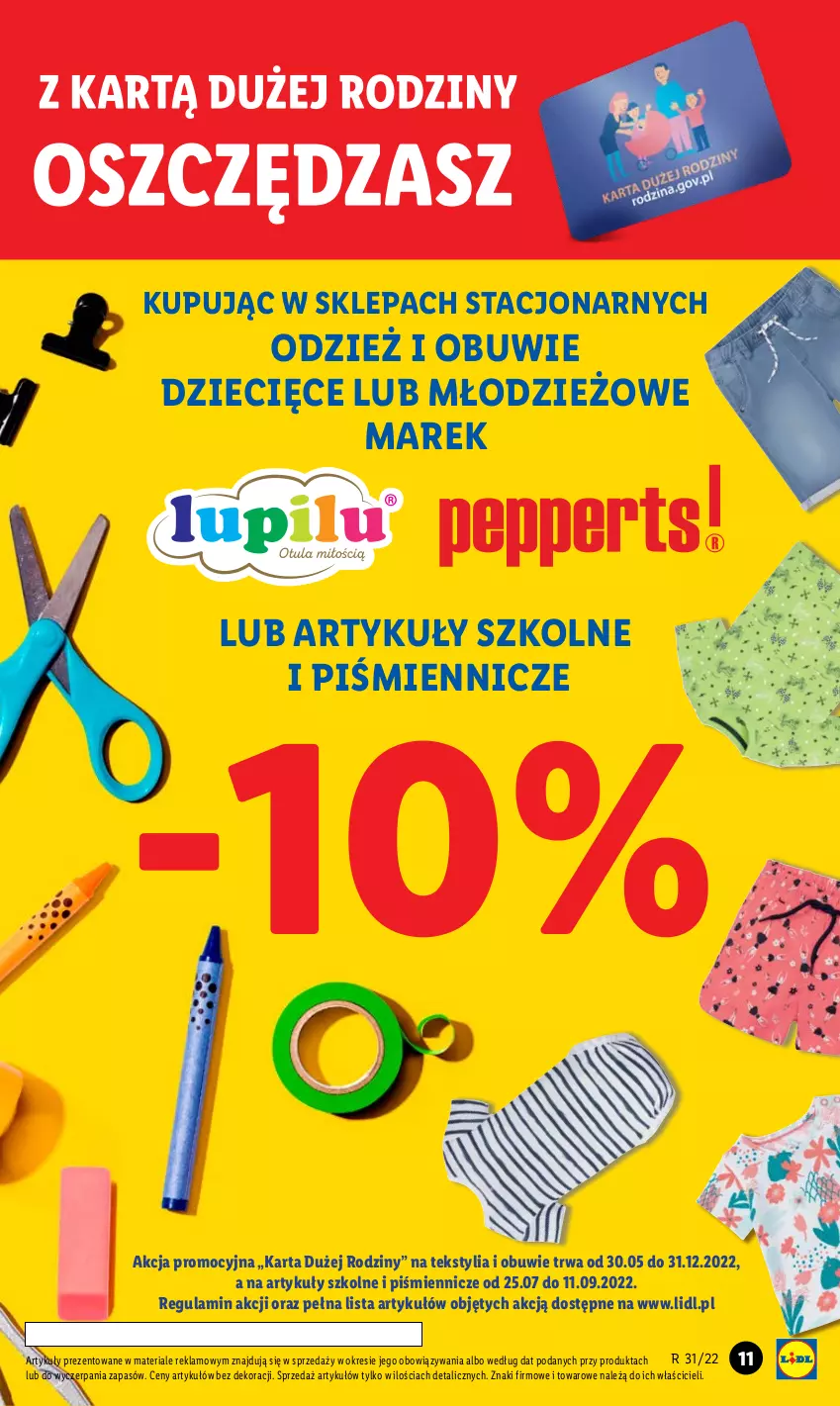 Gazetka promocyjna Lidl - GAZETKA - ważna 01.08 do 06.08.2022 - strona 11 - produkty: Dzieci, Obuwie