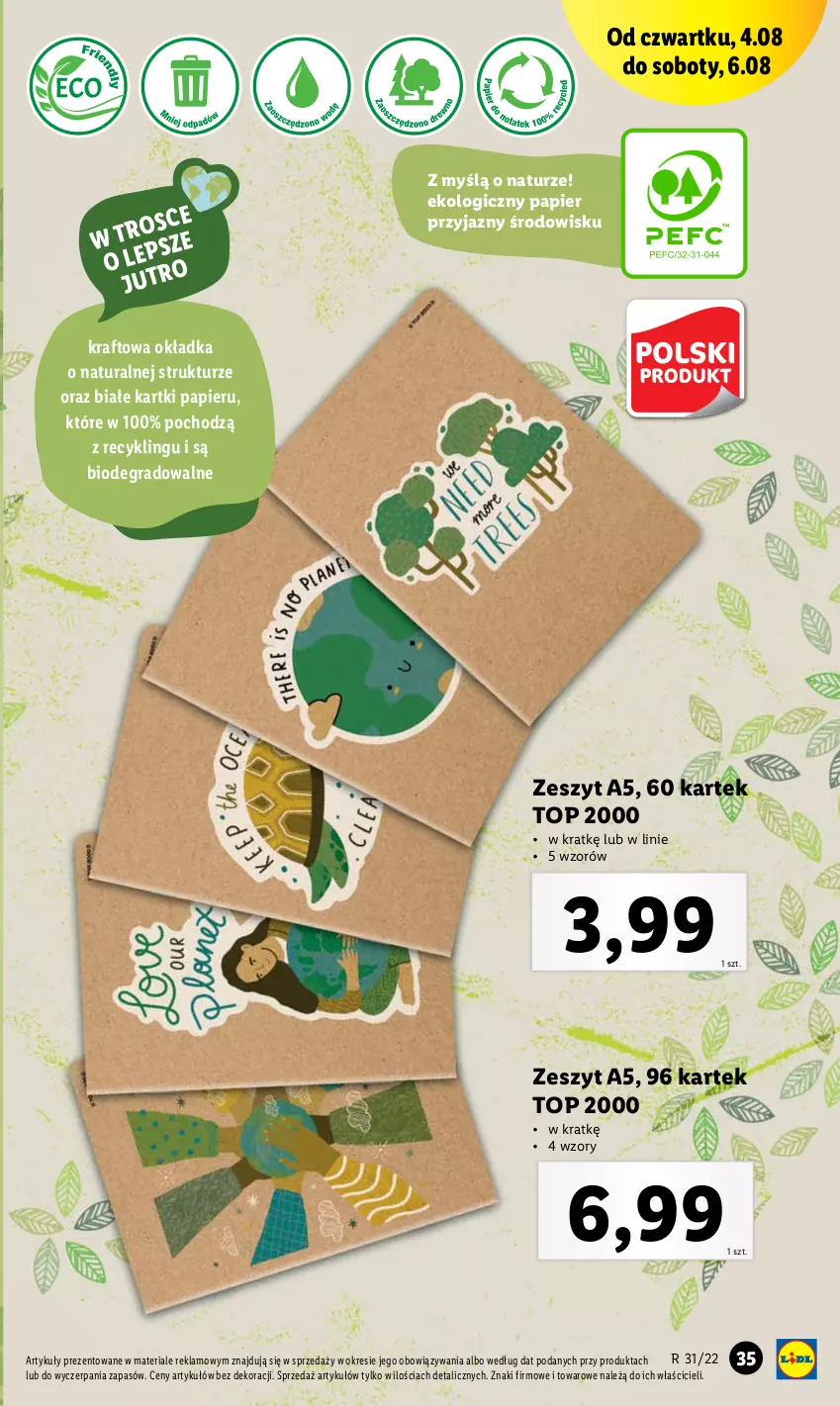 Gazetka promocyjna Lidl - GAZETKA - ważna 01.08 do 06.08.2022 - strona 35 - produkty: Gra, Papier, Top