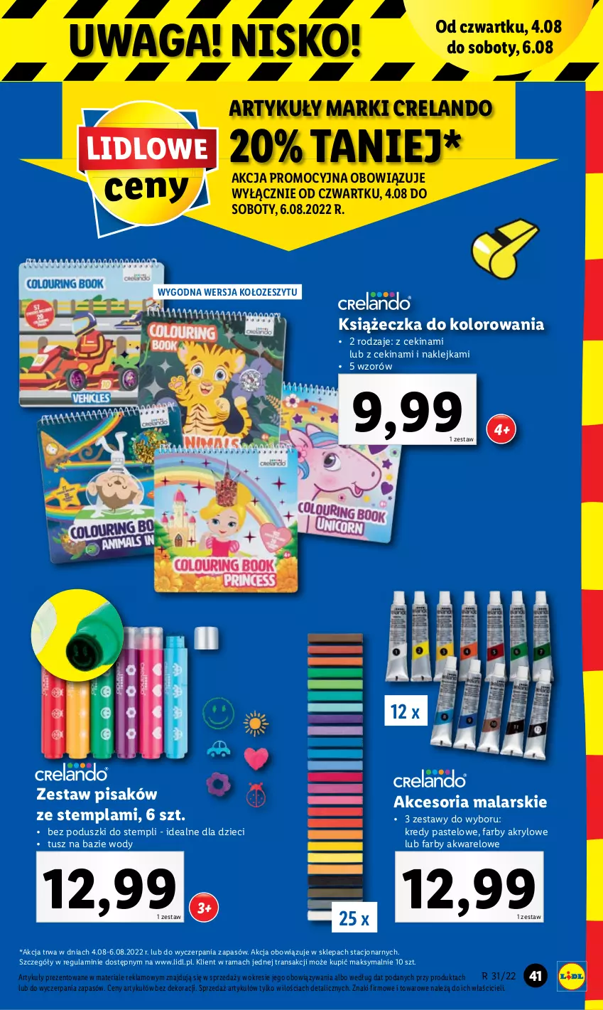 Gazetka promocyjna Lidl - GAZETKA - ważna 01.08 do 06.08.2022 - strona 41 - produkty: Dzieci, Fa, Klej, Rama, Tran, Tusz, Waga