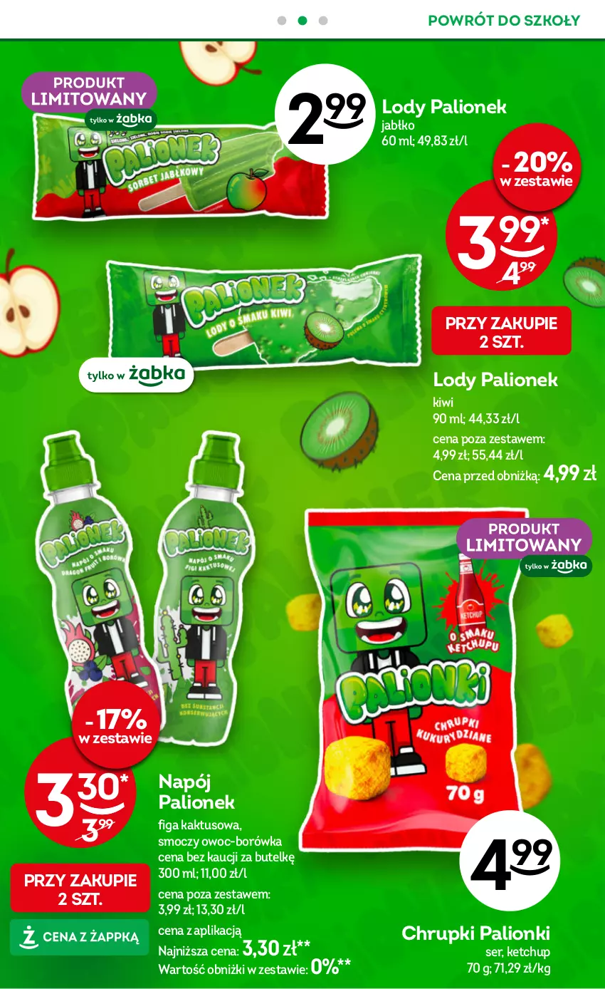 Gazetka promocyjna Żabka - gazetka-promocyjna-35-36-2026 - ważna 26.08 do 08.09.2026 - strona 10 - produkty: Borówka, Chrupki, Kaktus, Ketchup, Kiwi, Lion, Lody, Napój, Ser