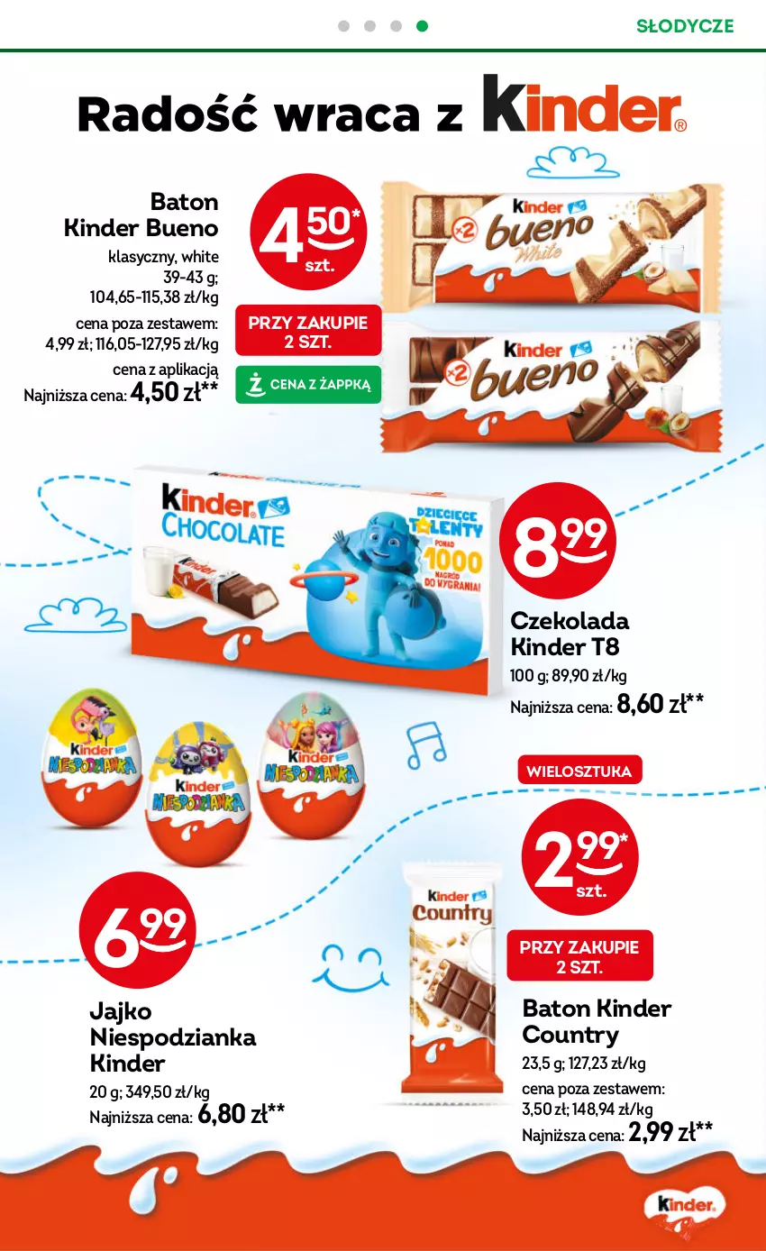 Gazetka promocyjna Żabka - gazetka-promocyjna-35-36-2026 - ważna 26.08 do 08.09.2026 - strona 27 - produkty: Baton, Czekolada, Kinder, Kinder Bueno