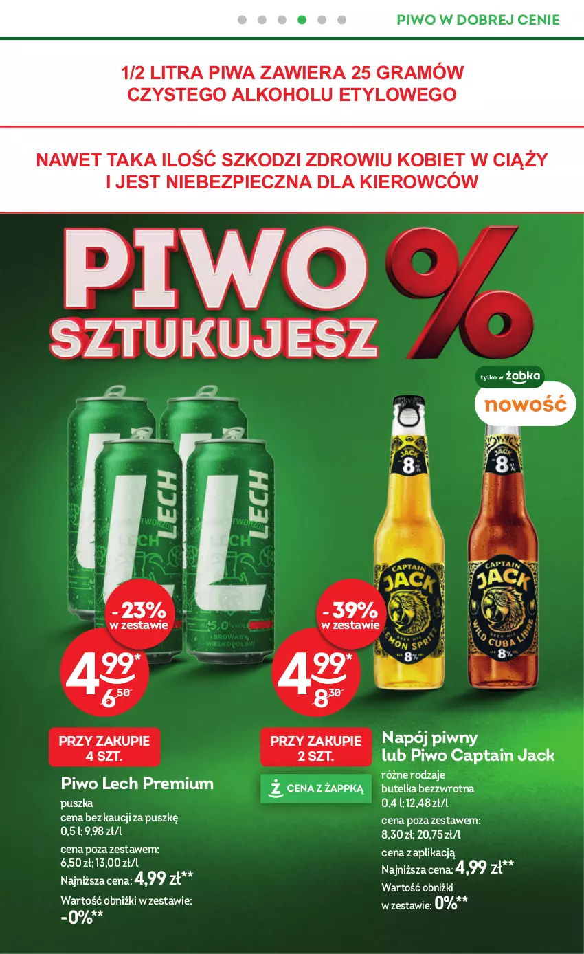 Gazetka promocyjna Żabka - gazetka-promocyjna-35-36-2026 - ważna 26.08 do 08.09.2026 - strona 42 - produkty: Captain Jack, Gra, Lech Premium, Napój, Piec, Piwa, Piwo