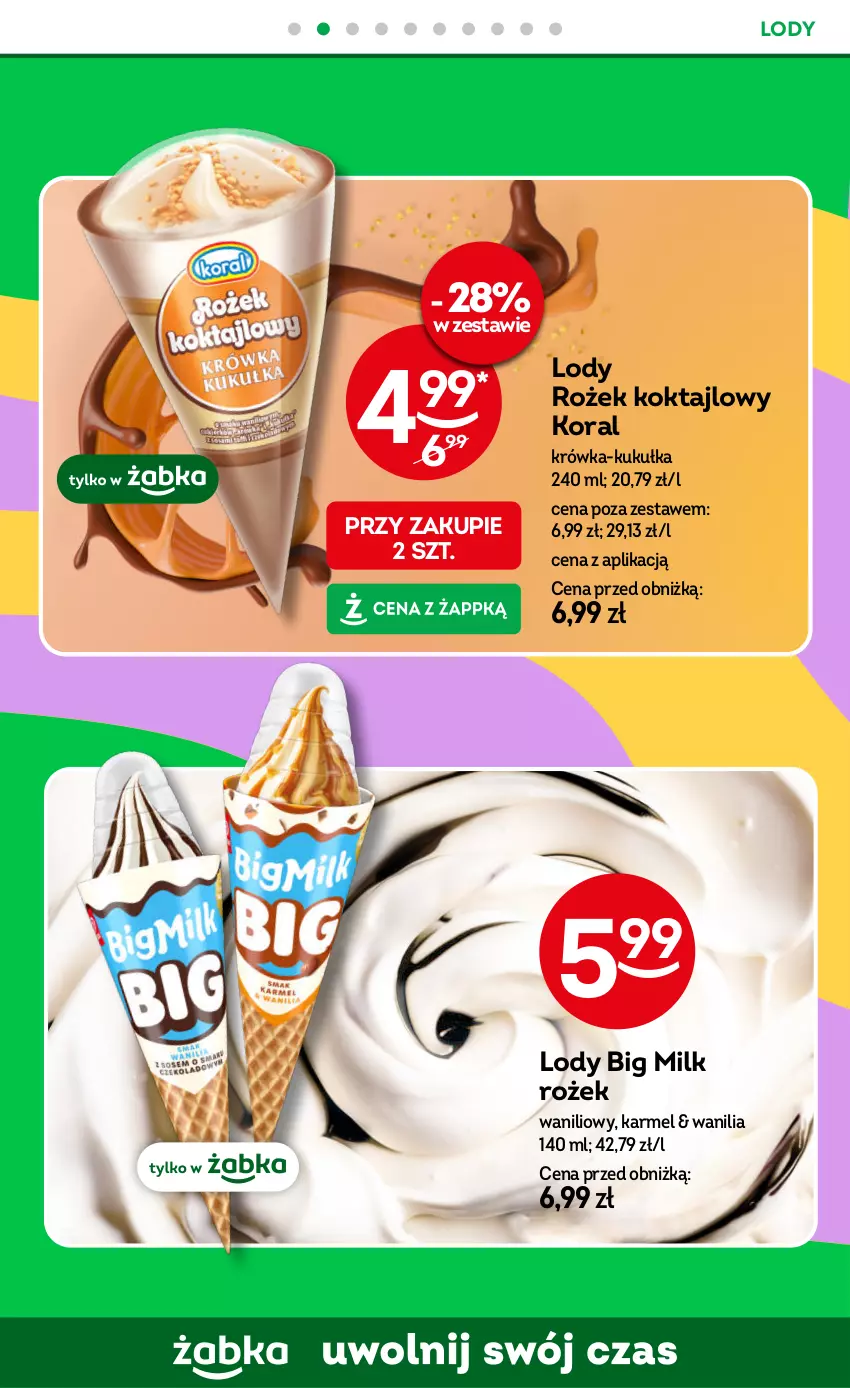Gazetka promocyjna Żabka - gazetka-promocyjna-35-36-2026 - ważna 26.08 do 08.09.2026 - strona 47 - produkty: Big Milk, Lody