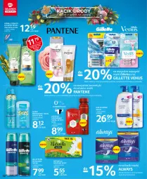 Gazetka promocyjna Selgros - Katalog Uroda - Gazetka - ważna od 04.08 do 04.08.2021 - strona 12 - produkty: Gillette Venus, Naturell, Pantene, Old Spice, Dezodorant, Venus, Always, Szampon, Podpaski, Gillette, Odżywka, Wkładki, Naturella