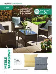 Gazetka promocyjna Castorama - Katalog Ogrody 2022 - Gazetka - ważna od 31.10 do 31.10.2022 - strona 22 - produkty: Rama, Rura, Stolik, Sofa, Lampion, Fotel, Astor, Poduszka, Ogród, Fa