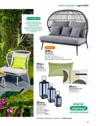 Gazetka promocyjna Castorama - Katalog Ogrody 2022 - Gazetka - ważna od 31.10 do 31.10.2022 - strona 29 - produkty: Rama, Stolik, Sofa, Lack, Latarenka, Fotel, Astor, Poduszka, Ogród, Meble, Fa
