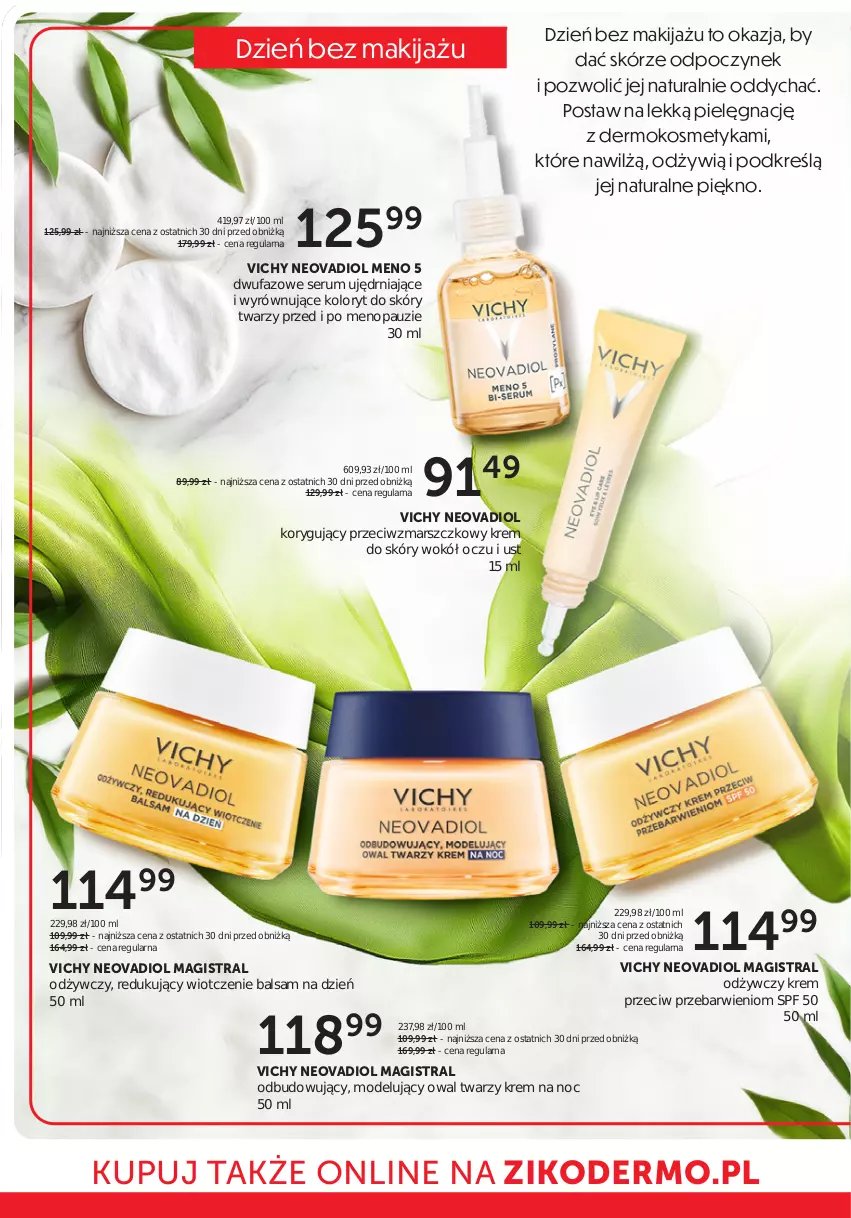 Gazetka promocyjna Ziko - Gazetka Ziko Dermo - ważna 03.04 do 15.04.2025 - strona 12 - produkty: Fa, Krem na noc, Makijaż, Mars, Rum, Ser, Serum, Vichy