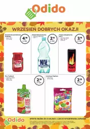 Gazetka promocyjna Odido - Plakat - Gazetka - ważna od 21.09 do 21.09.2023 - strona 1 - produkty: Goplana, Koncentrat pomidorowy, Nałęczowianka, Mus, Napój energetyczny, LANA, Tymbark, Pudliszki, Woda, Napój