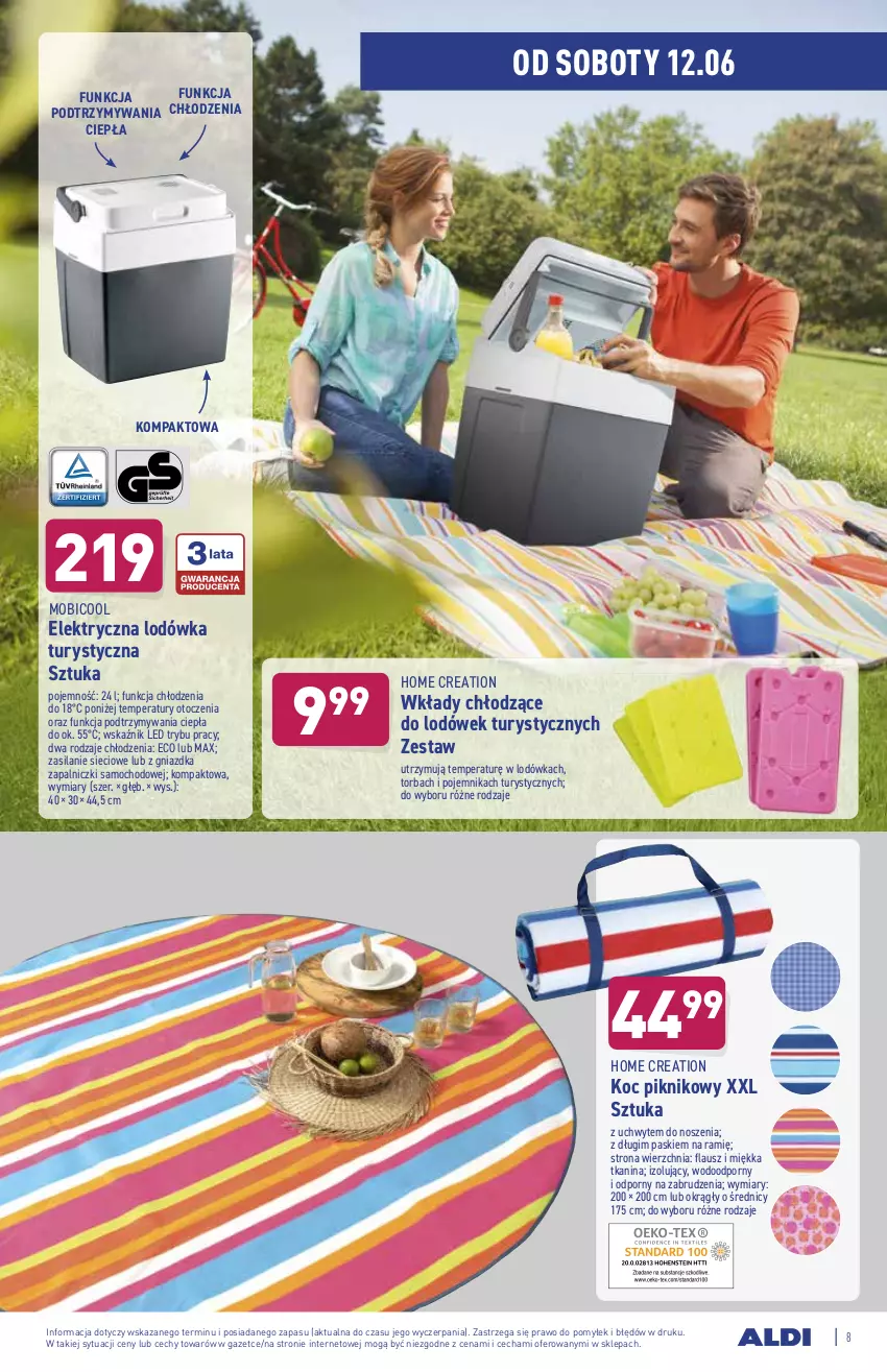 Gazetka promocyjna Aldi - ważna 07.06 do 12.06.2021 - strona 8 - produkty: BIC, Koc, Lodówka, Pojemnik, Por, Silan, Torba