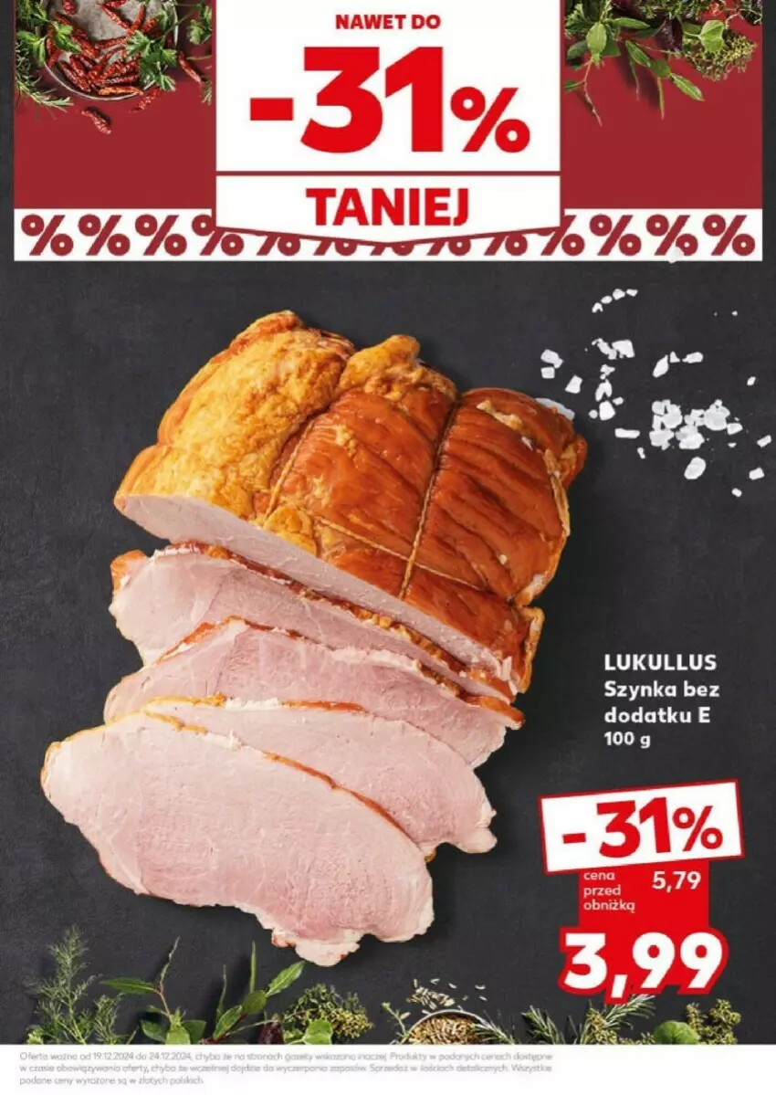 Gazetka promocyjna Kaufland - ważna 23.12 do 24.12.2024 - strona 14 - produkty: Szynka