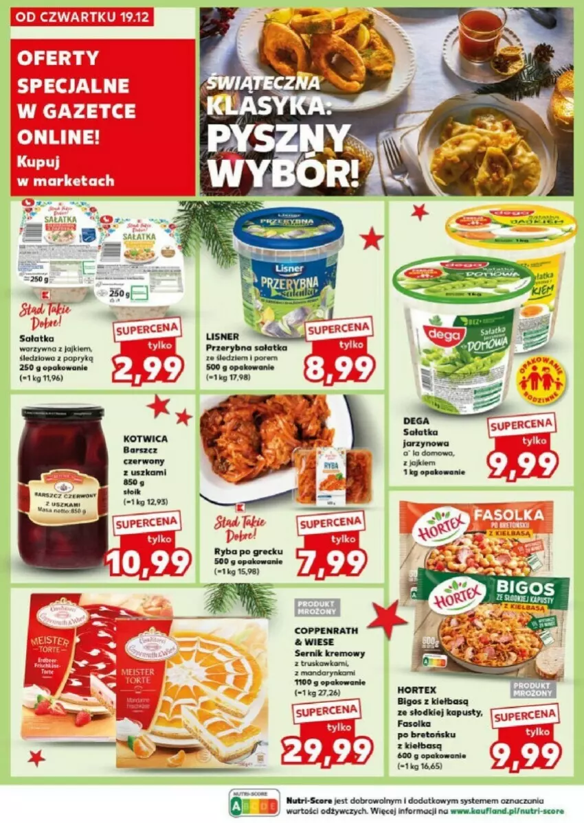 Gazetka promocyjna Kaufland - ważna 23.12 do 24.12.2024 - strona 28 - produkty: Bigos, Fa, Hortex, Por, Sałat, Sałatka