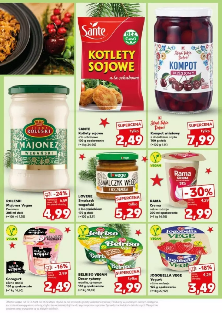 Gazetka promocyjna Kaufland - ważna 23.12 do 24.12.2024 - strona 38 - produkty: Bell, Bella, Deser, Jogobella, Kotlet, Majonez, Rama, Ryż, Sante, Ser