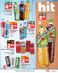 Gazetka promocyjna Topaz - Gazetka - Gazetka - ważna od 26.02 do 26.02.2025 - strona 23 - produkty: Top, Gin, 7up, Napój energetyczny, Mirinda, Coca-Cola, Lack, Pepsi, Tymbark, Oshee, Fanta, Kubuś, Napój, Fa