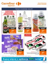 Gazetka promocyjna Carrefour - Gazetka Express - Gazetka - ważna od 26.04 do 26.04.2021 - strona 1 - produkty: Piwa, Piwo, Piec, Ciastka, Gra, Piątnica, Kosz, Perła, Napój izotoniczny, Oshee, Masło, Napój, Milka
