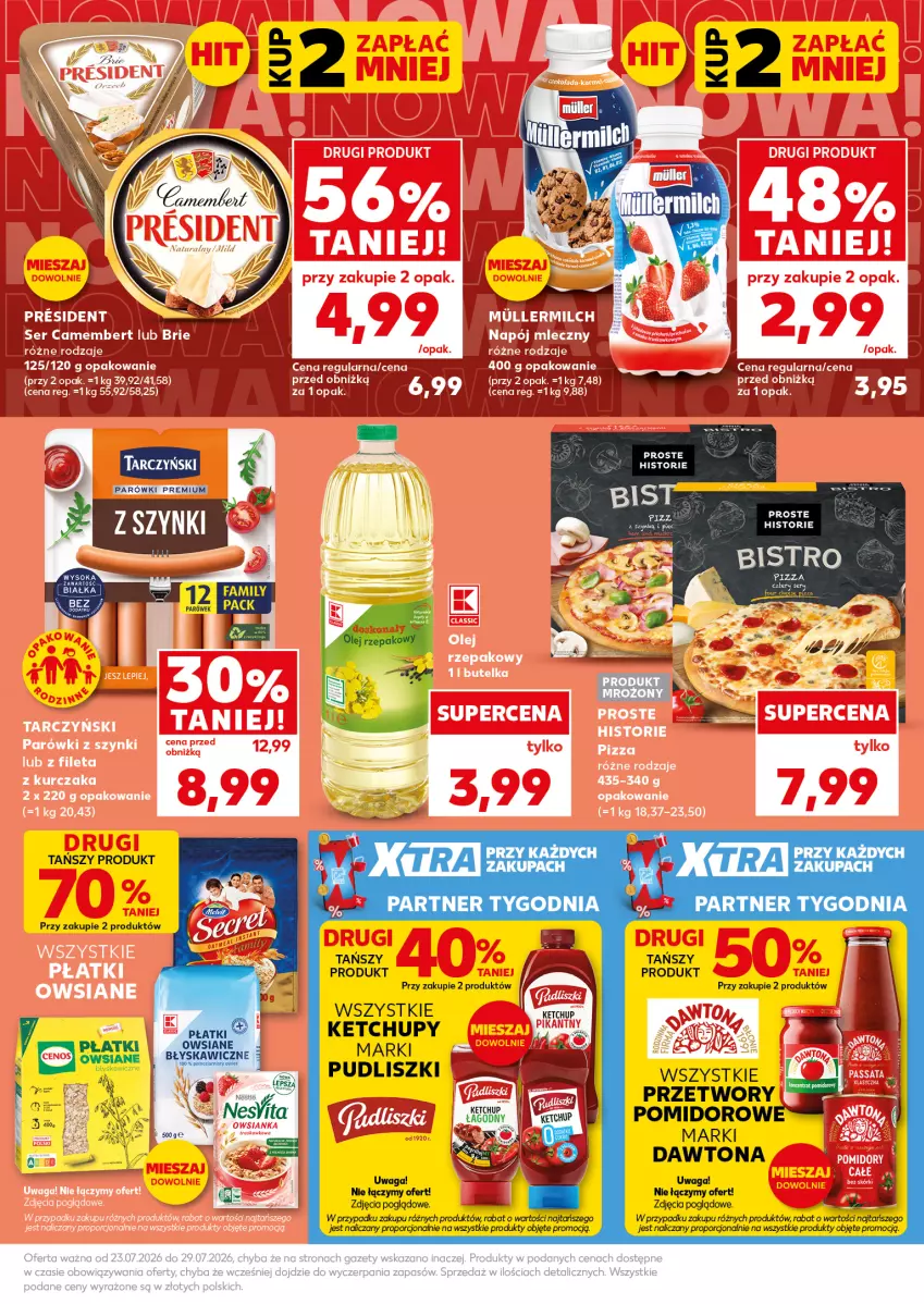 Gazetka promocyjna Kaufland - Mocny Start - ważna 27.07 do 29.07.2026 - strona 9 - produkty: Dawtona, Ketchup, Parówki, Por, Pudliszki, Tarczyński, Waga