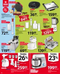 Gazetka promocyjna Selgros - Oferta przemysłowa - Gazetka - ważna od 04.05 do 04.05.2022 - strona 16 - produkty: Mikser z misą, Ser, Por, Miarka, Blender, Kosz, Trzepaczka, Gofrownica, Pojemnik, Mikser, Szynka, Robot, Sport, Szatkownica, Dzieci, Maszynka, Gofry, Grill