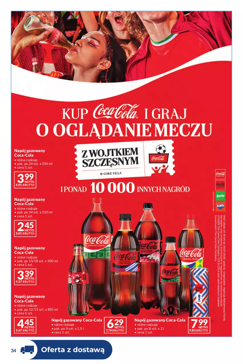 Gazetka promocyjna Makro - Dystrybucja do sklepów - ważna 09.06 do 06.07.2026 - strona 34 - produkty: Coca-Cola, Napój, Napój gazowany