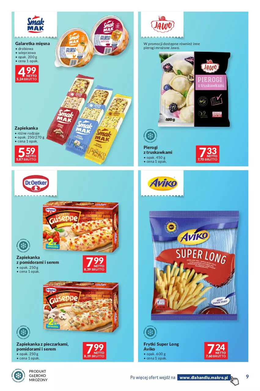 Gazetka promocyjna Makro - Dystrybucja do sklepów - ważna 09.06 do 06.07.2026 - strona 9 - produkty: Frytki, Gala, Galaretka, Piec, Pieczarka, Pierogi, Ser, Zapiekanka