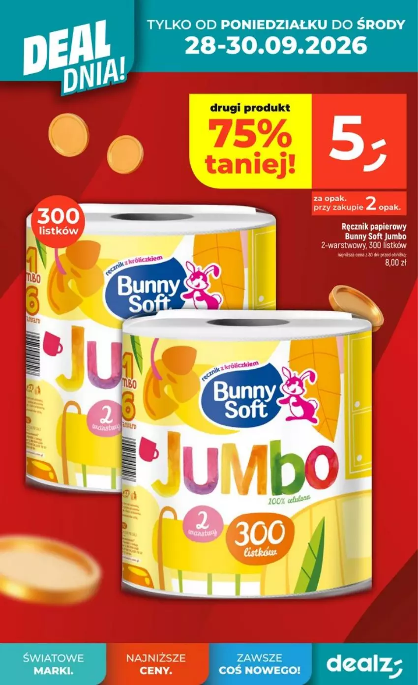 Gazetka promocyjna Dealz - NOWA GAZETKA - ważna 24.09 do 29.09.2026 - strona 10 - produkty: Papier, Ręcznik