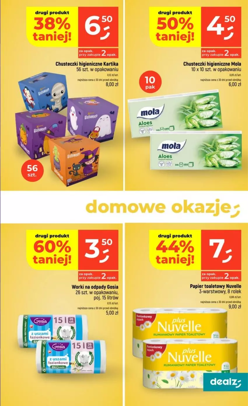 Gazetka promocyjna Dealz - NOWA GAZETKA - ważna 24.09 do 29.09.2026 - strona 39 - produkty: Chusteczki, Gra, Mola, Papier, Papier toaletowy, Tera