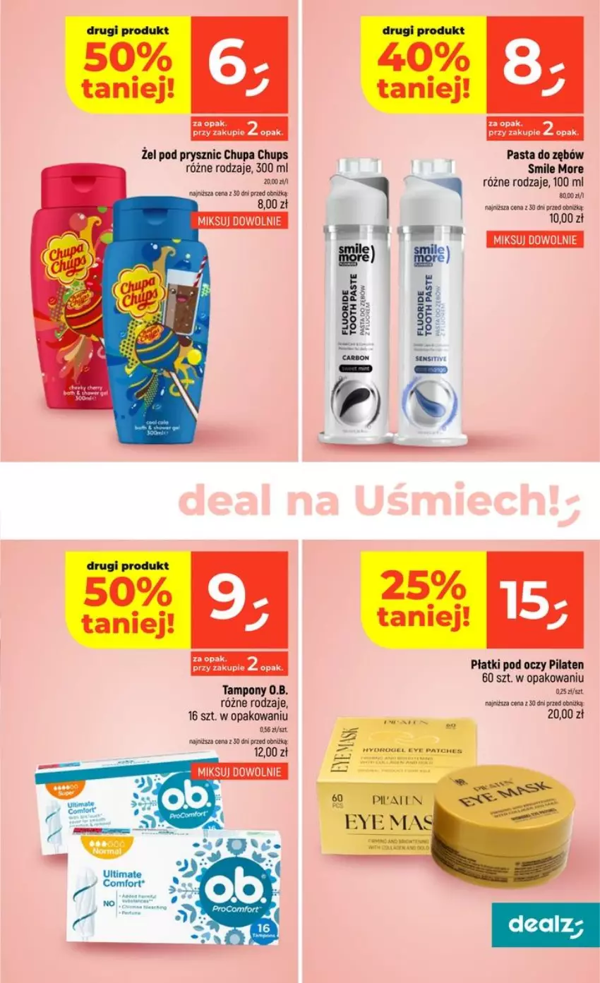 Gazetka promocyjna Dealz - NOWA GAZETKA - ważna 24.09 do 29.09.2026 - strona 45 - produkty: Chupa Chups, GRID, Pasta do zębów, Tampony