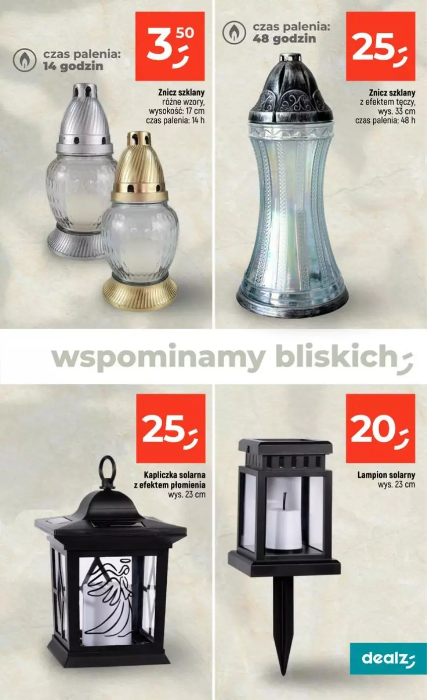 Gazetka promocyjna Dealz - NOWA GAZETKA - ważna 24.09 do 29.09.2026 - strona 49 - produkty: Lampion, Sok, Znicz