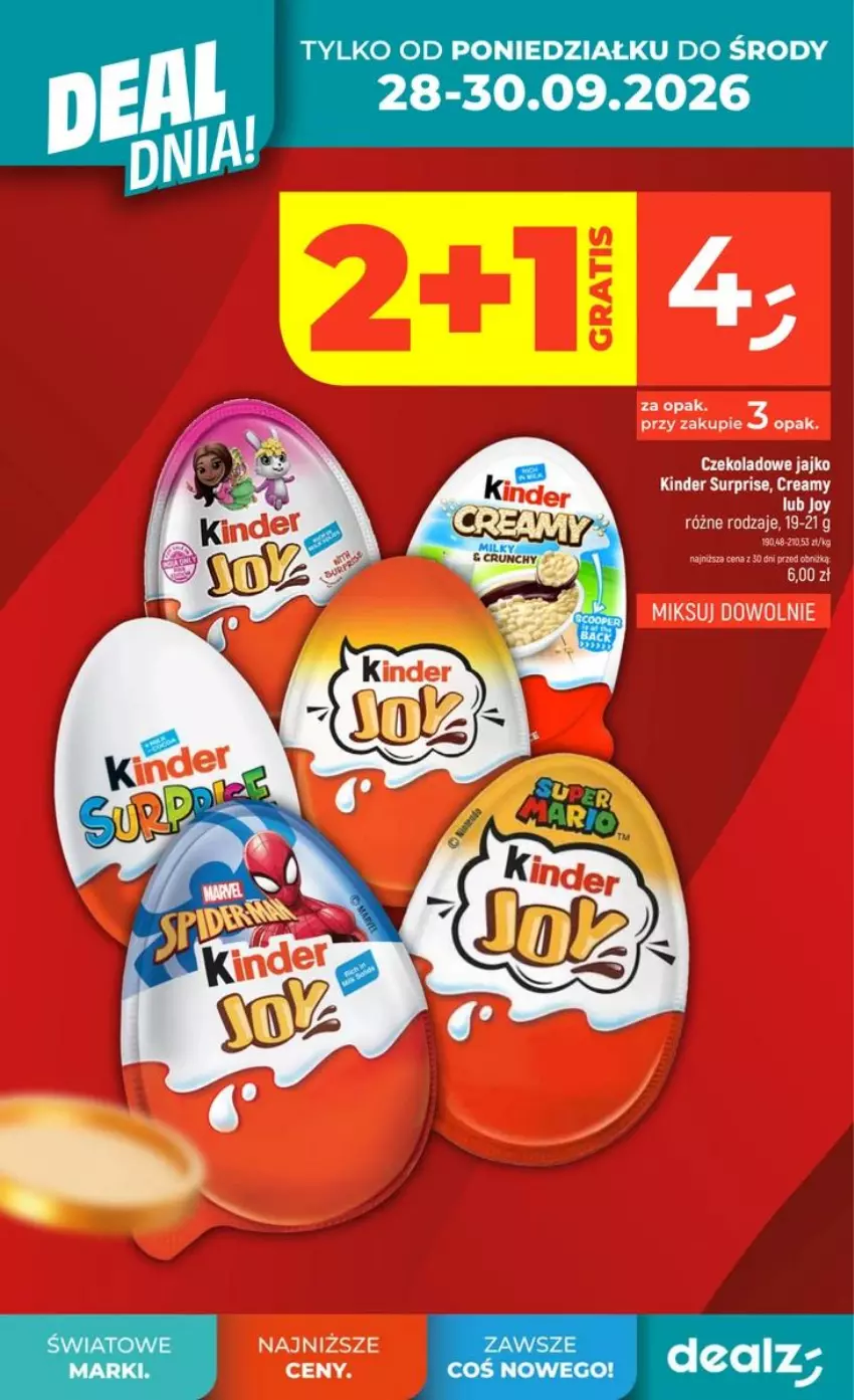Gazetka promocyjna Dealz - NOWA GAZETKA - ważna 24.09 do 29.09.2026 - strona 8 - produkty: Kinder