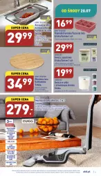 Gazetka promocyjna Aldi - Zaplanuj zakupy z wyprzedzeniem - Gazetka - ważna od 30.07 do 30.07.2022 - strona 6 - produkty: Odkurzacz, Ser, Zlew, Szczotka, Pojemnik, Uchwyty, Taca, Sitko, Olej, Sprzątanie, Akumulator