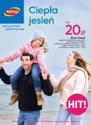 Gazetka promocyjna Pepco - Ciepła jesień - Gazetka - ważna od 19.10 do 19.10.2022 - strona 1 - produkty: Koc, Bluza