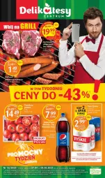 Gazetka promocyjna Delikatesy Centrum - Gazetka DC16 - Gazetka - ważna od 03.05 do 03.05.2023 - strona 1 - produkty: Piwa, Piwo, Piec, Rum, Gra, 7up, Mirinda, Tyskie, Pepsi, Kabanos, Napój