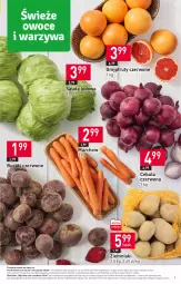 Gazetka promocyjna Stokrotka - Market - Gazetka - ważna od 13.03 do 13.03.2024 - strona 9 - produkty: Cebula czerwona, Cebula, Warzywa, Sałata lodowa, Ziemniaki, Sałat, Buraki, Owoce, Mięso, Grejpfrut