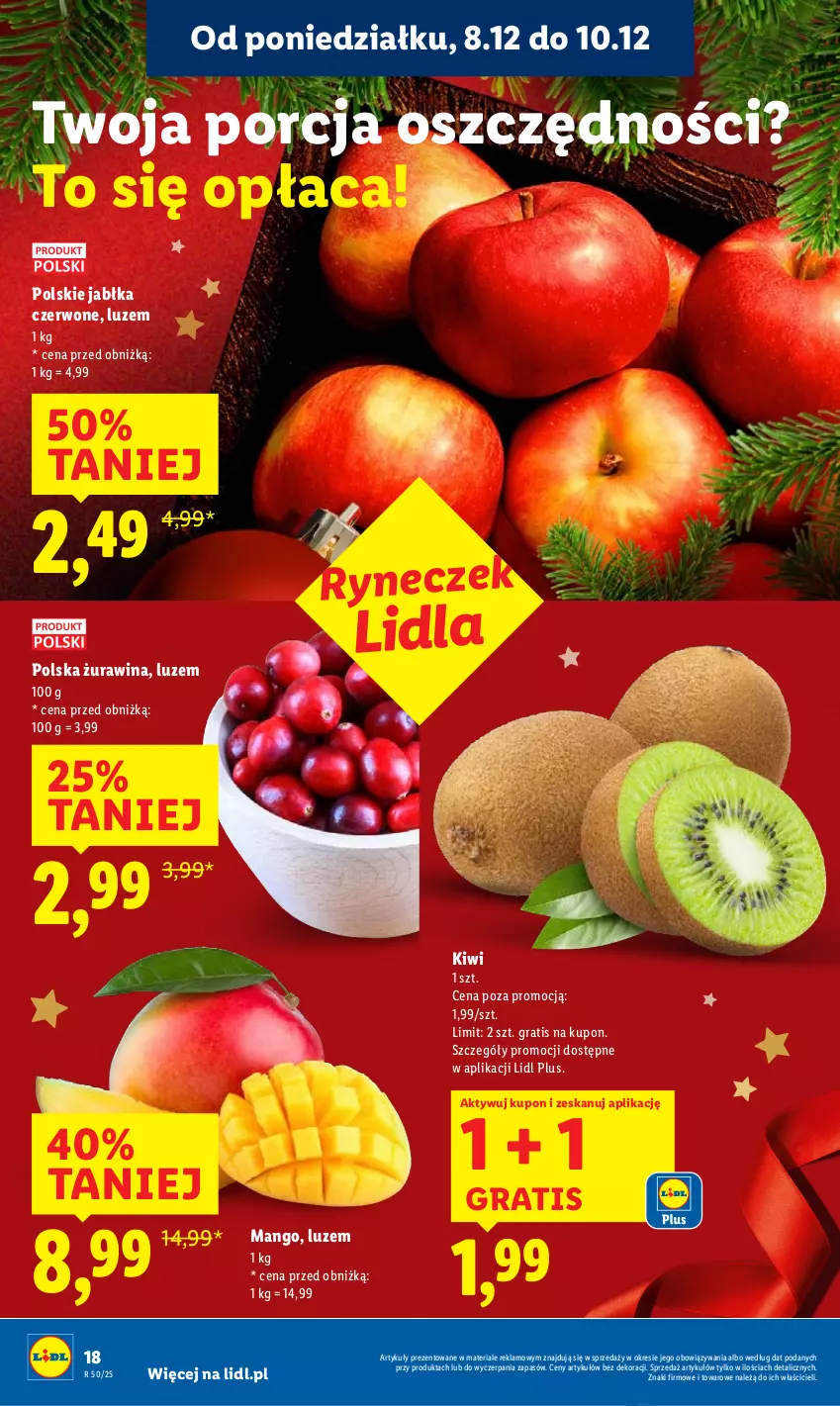 Gazetka promocyjna Lidl - GAZETKA - ważna 08.12 do 10.12.2025 - strona 26 - produkty: Gra, Jabłka, Kiwi, Mango, Por