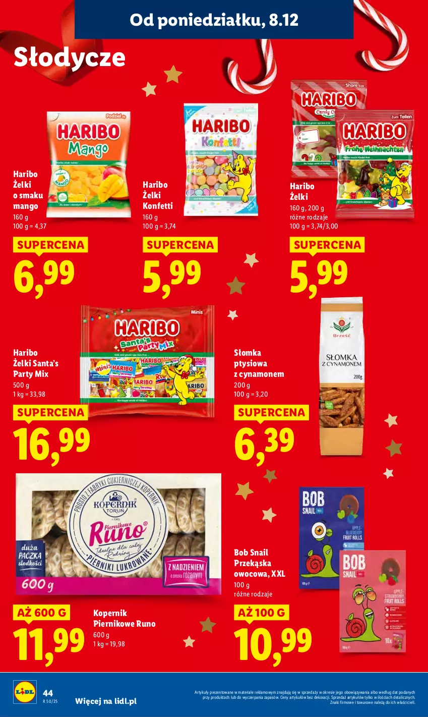 Gazetka promocyjna Lidl - GAZETKA - ważna 08.12 do 10.12.2025 - strona 52 - produkty: Haribo, Mango, Piernik