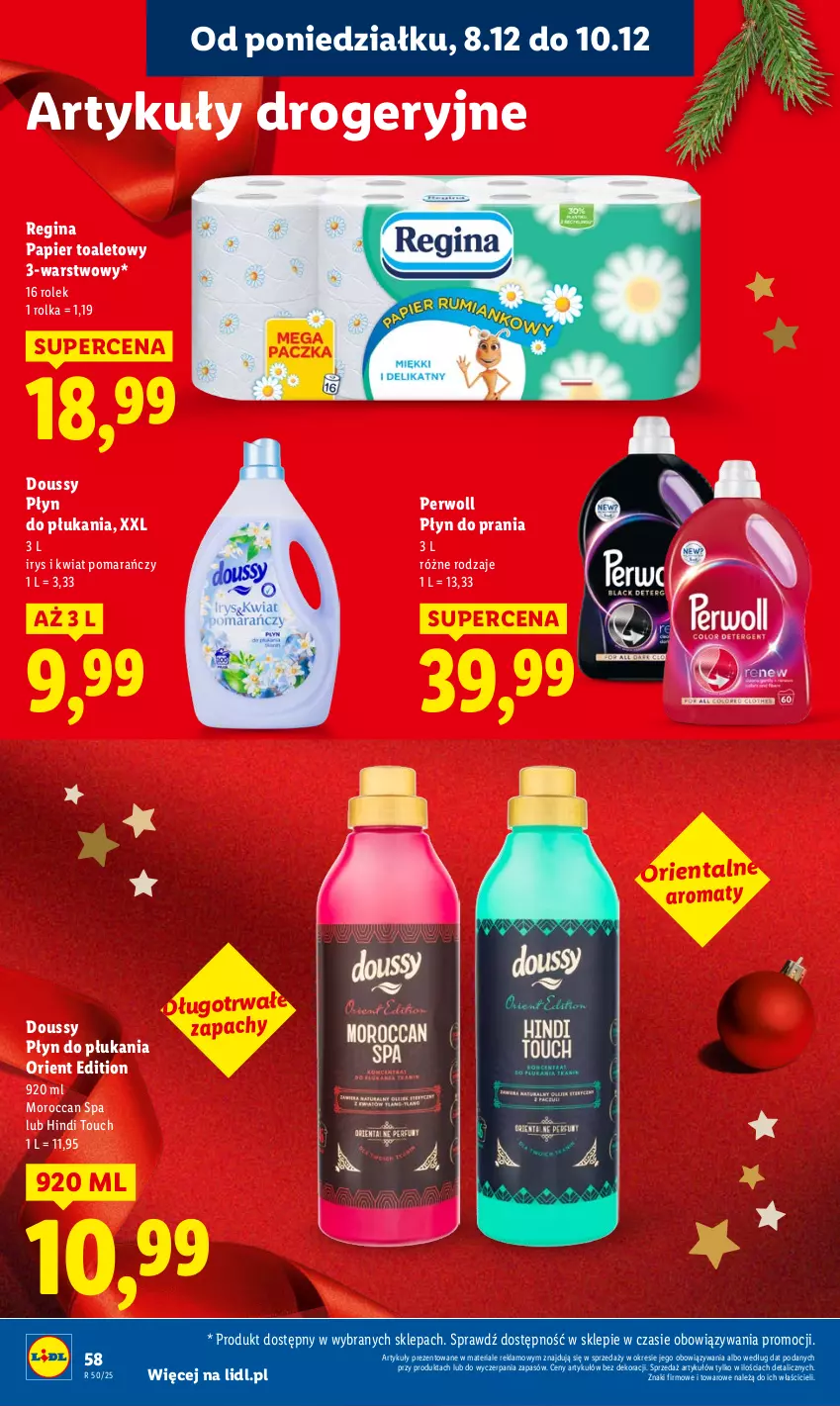 Gazetka promocyjna Lidl - GAZETKA - ważna 08.12 do 10.12.2025 - strona 66 - produkty: Gin, Papier, Papier toaletowy, Perwoll, Płyn do płukania, Płyn do prania