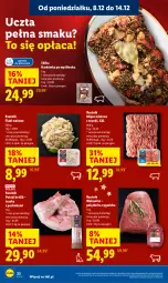 Gazetka promocyjna Lidl - GAZETKA - Gazetka - ważna od 10.12 do 10.12.2025 - strona 30 - produkty: Piec, Polędwica, Mięso mielone z szynki, Mięso mielone, Królik, Tusz, Wołowina, Flaki, Flaki wołowe, Mięso