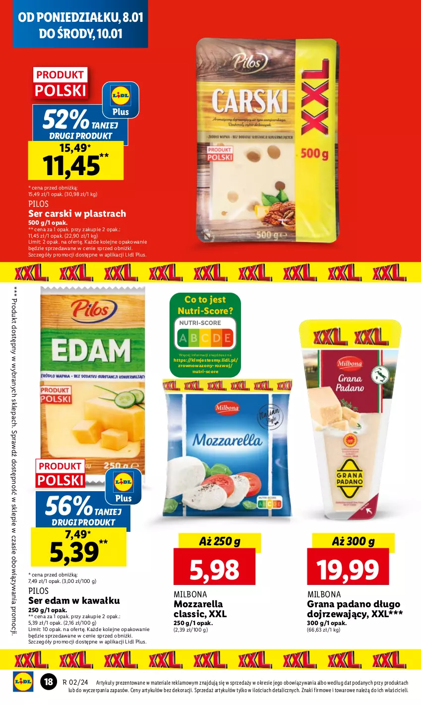 Gazetka promocyjna Lidl - GAZETKA - ważna 08.01 do 10.01.2024 - strona 20 - produkty: Cars, Edam, Gra, Kawa, Mozzarella, Olej, Pilos, Ser, Wazon