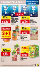 Gazetka promocyjna Lidl - GAZETKA - Gazetka - ważna od 10.01 do 10.01.2024 - strona 57 - produkty: Mus, BoboVita, O nas, Dzieci, Kubuś, Mleko, BEBILON