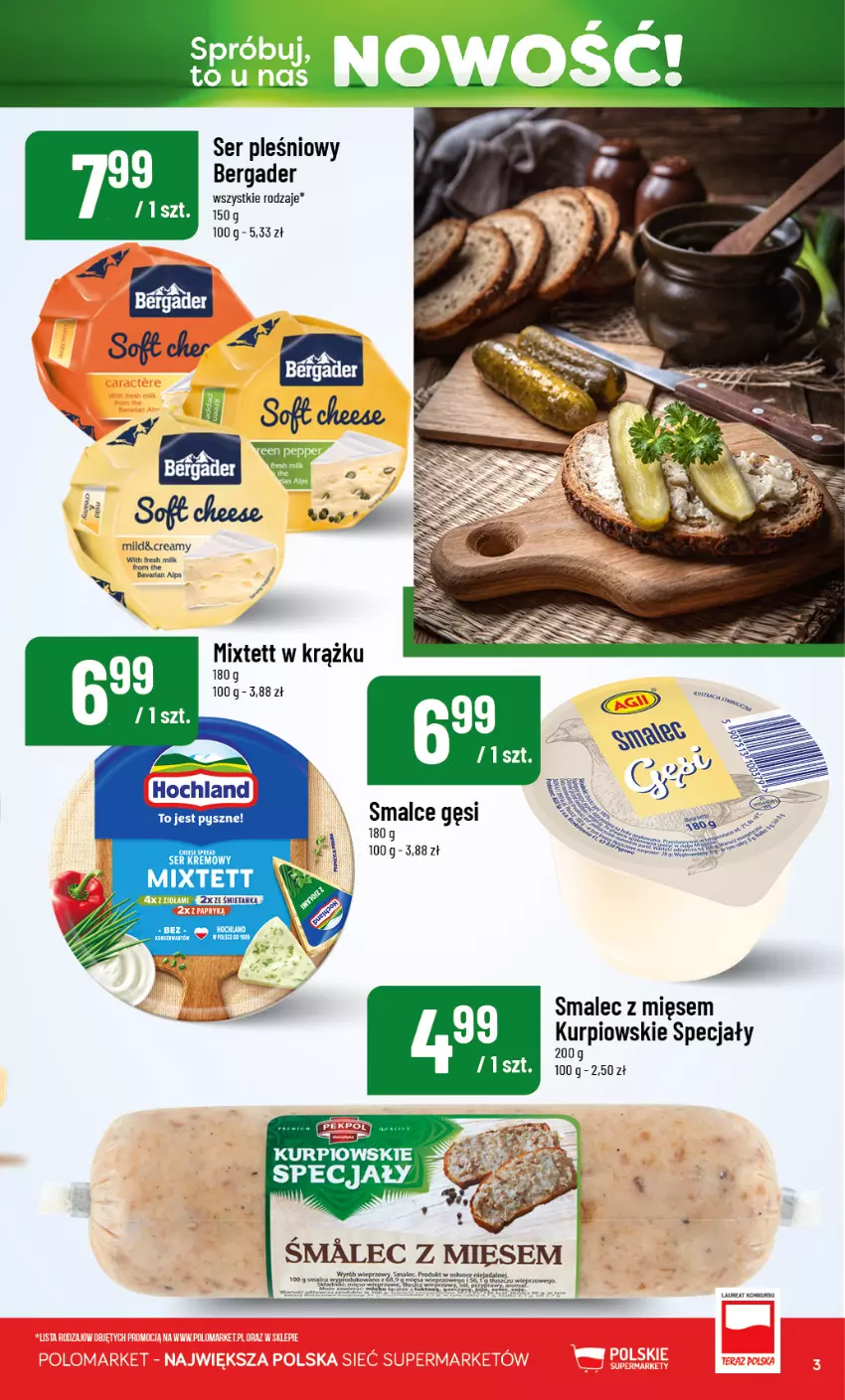 Gazetka promocyjna PoloMarket - Katalog Nowości - ważna 08.10 do 31.10.2026 - strona 3 - produkty: Hochland, K2, Laur, Ser, Ser pleśniowy, Smalec