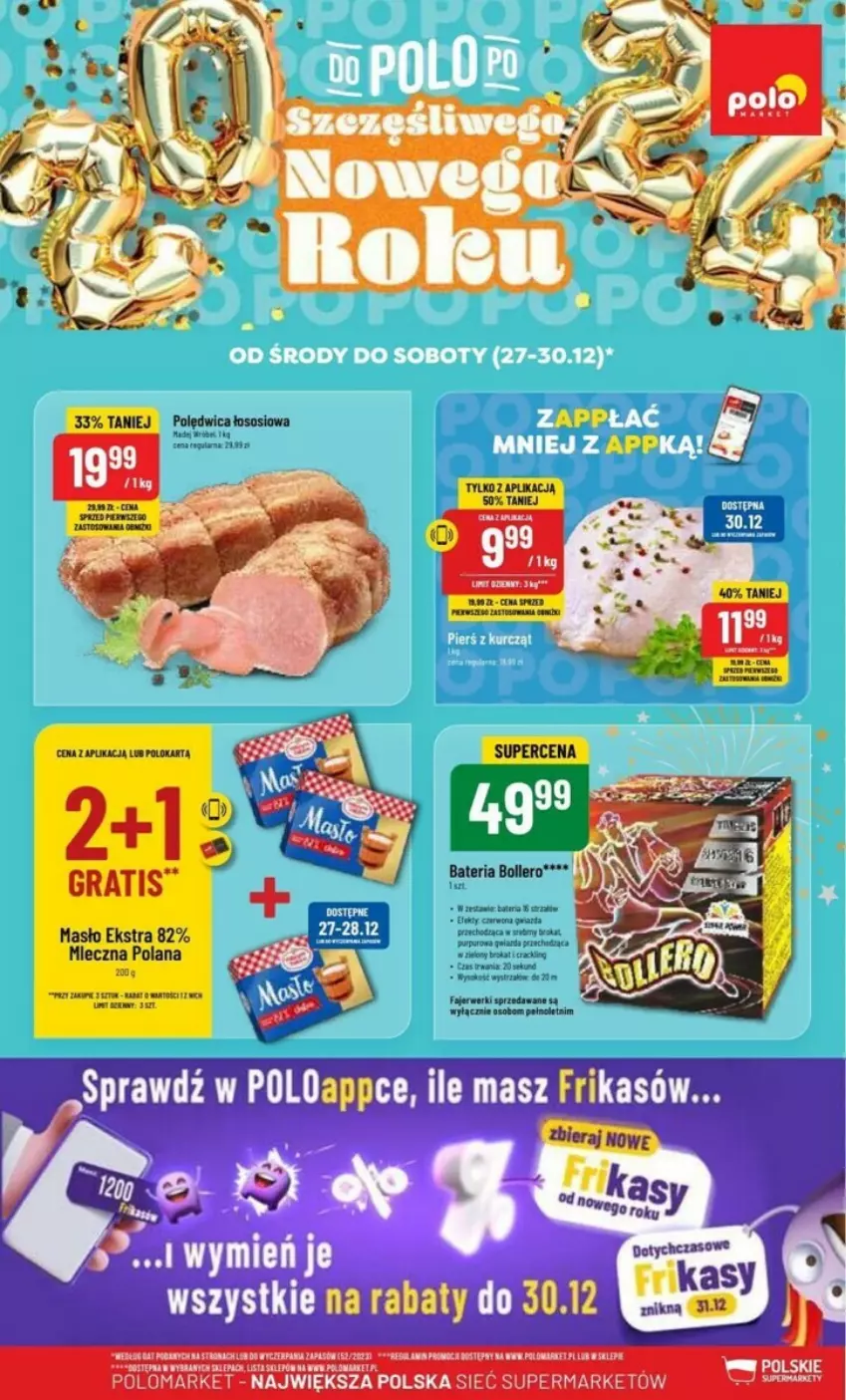 Gazetka promocyjna PoloMarket - ważna 27.12 do 30.12.2023 - strona 1 - produkty: Fa, Polędwica, Sos