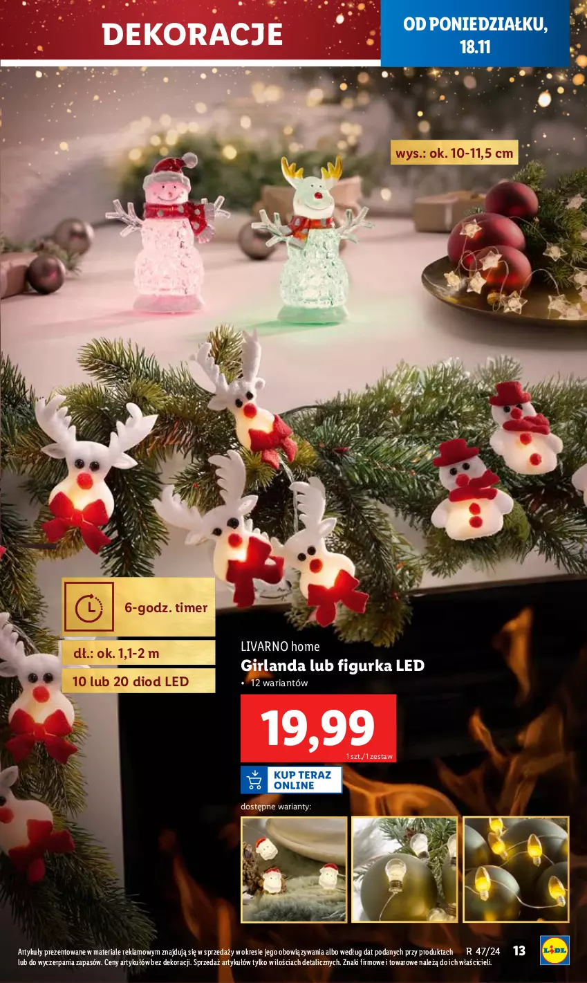 Gazetka promocyjna Lidl - GAZETKA - ważna 18.11 do 23.11.2024 - strona 15 - produkty: Girlanda, Ivar