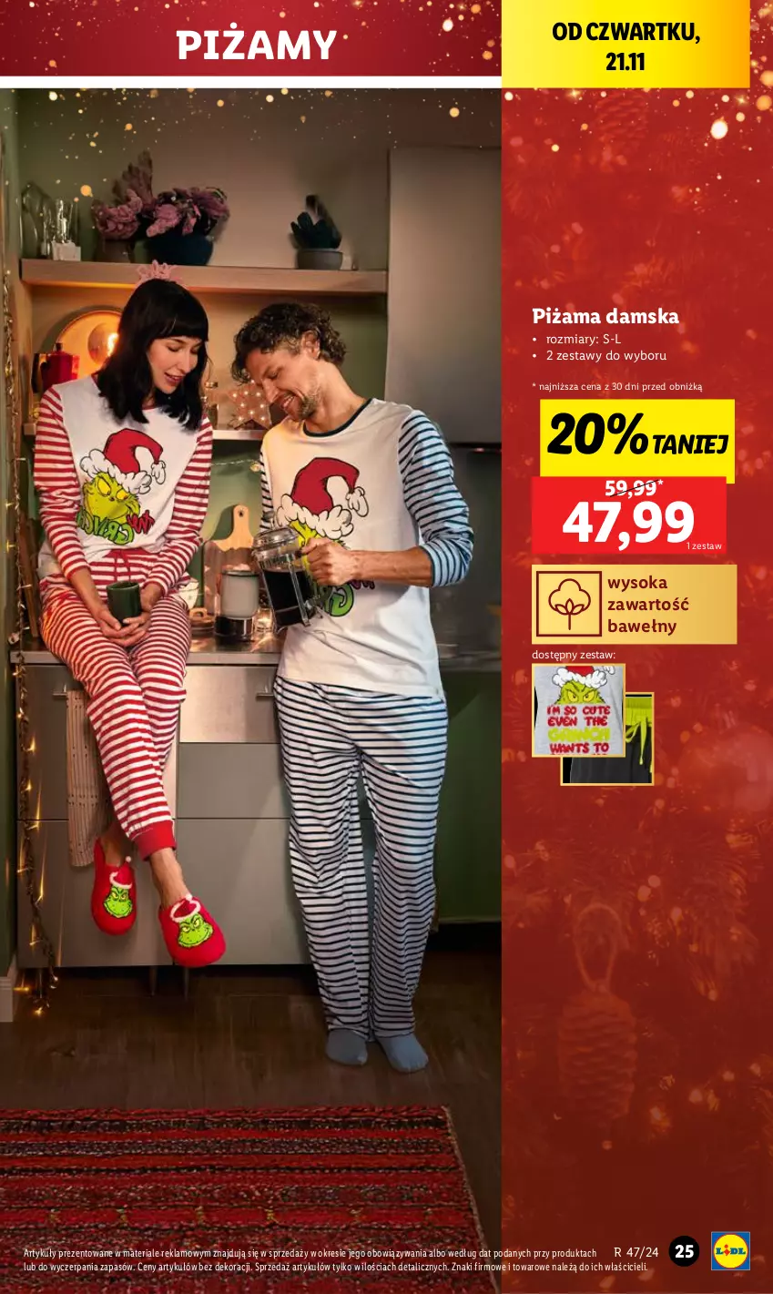 Gazetka promocyjna Lidl - GAZETKA - ważna 18.11 do 23.11.2024 - strona 27 - produkty: Piżama, Sok