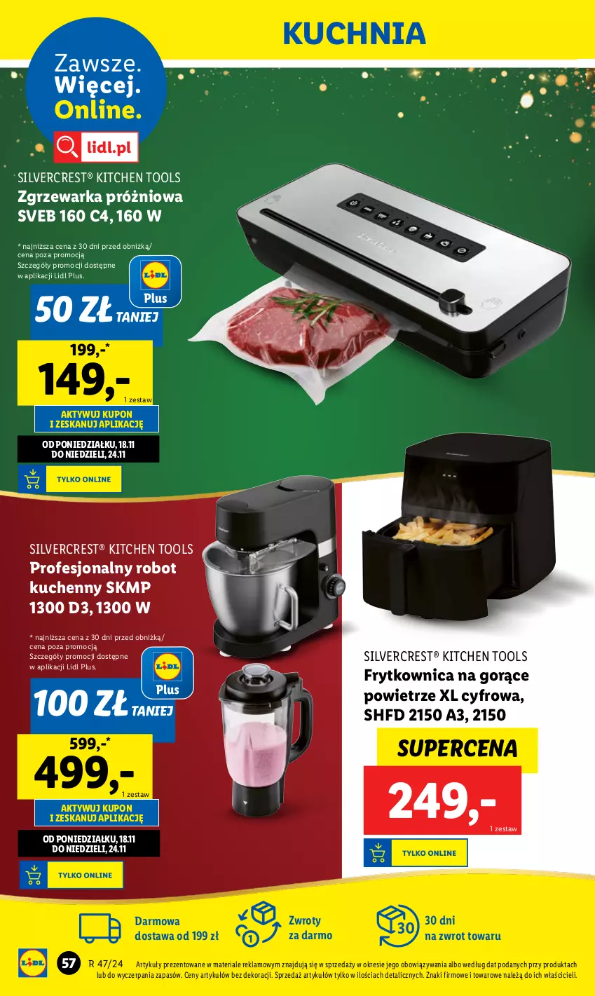 Gazetka promocyjna Lidl - GAZETKA - ważna 18.11 do 23.11.2024 - strona 44 - produkty: Kuchnia, Robot, Silvercrest, Warka