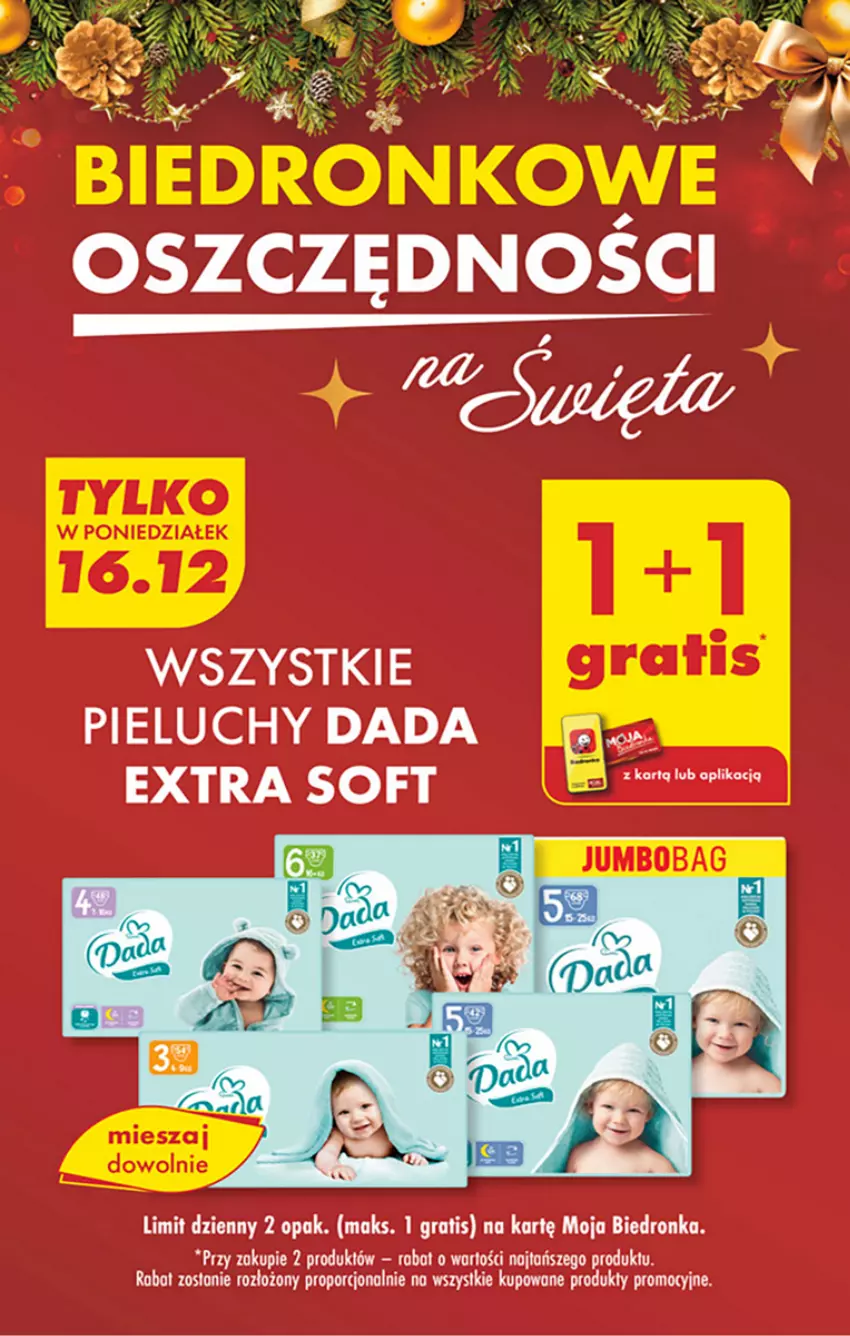 Gazetka promocyjna Biedronka - Od Poniedziałku - ważna 16.12 do 21.12.2024 - strona 3 - produkty: Dada, Gra, Pieluchy, Por, Robot