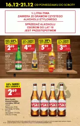 Gazetka promocyjna Biedronka - Od Poniedziałku - Gazetka - ważna od 21.12 do 21.12.2024 - strona 62 - produkty: Piwo, Gin, Tyskie, Sante, Desperados, Piwo jasne, Karmi
