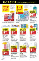 Gazetka promocyjna Biedronka - Od Poniedziałku - Gazetka - ważna od 21.12 do 21.12.2024 - strona 68 - produkty: Płyn do kąpieli, Por, Gra, Corega, Płyn do płukania jamy ustnej, Listerine, Aquafresh, Tablet, Kostka myjąca, Pasta do zębów, Dove, Wełna, Płyn do płukania, Płatki kosmetyczne, Be Be, Colgate, Olej, Sensodyne, Mleko, LG, Fa
