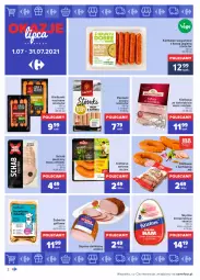 Gazetka promocyjna Carrefour - Gazetka Okazje lipca - Gazetka - ważna od 31.07 do 31.07.2021 - strona 2 - produkty: Piec, Krakus, Sok, Ser, BIC, Sokołów, Parówki, Madej Wróbel, Szynka konserwowa, Szynka, Grill, Schab pieczony, Kiełbasa
