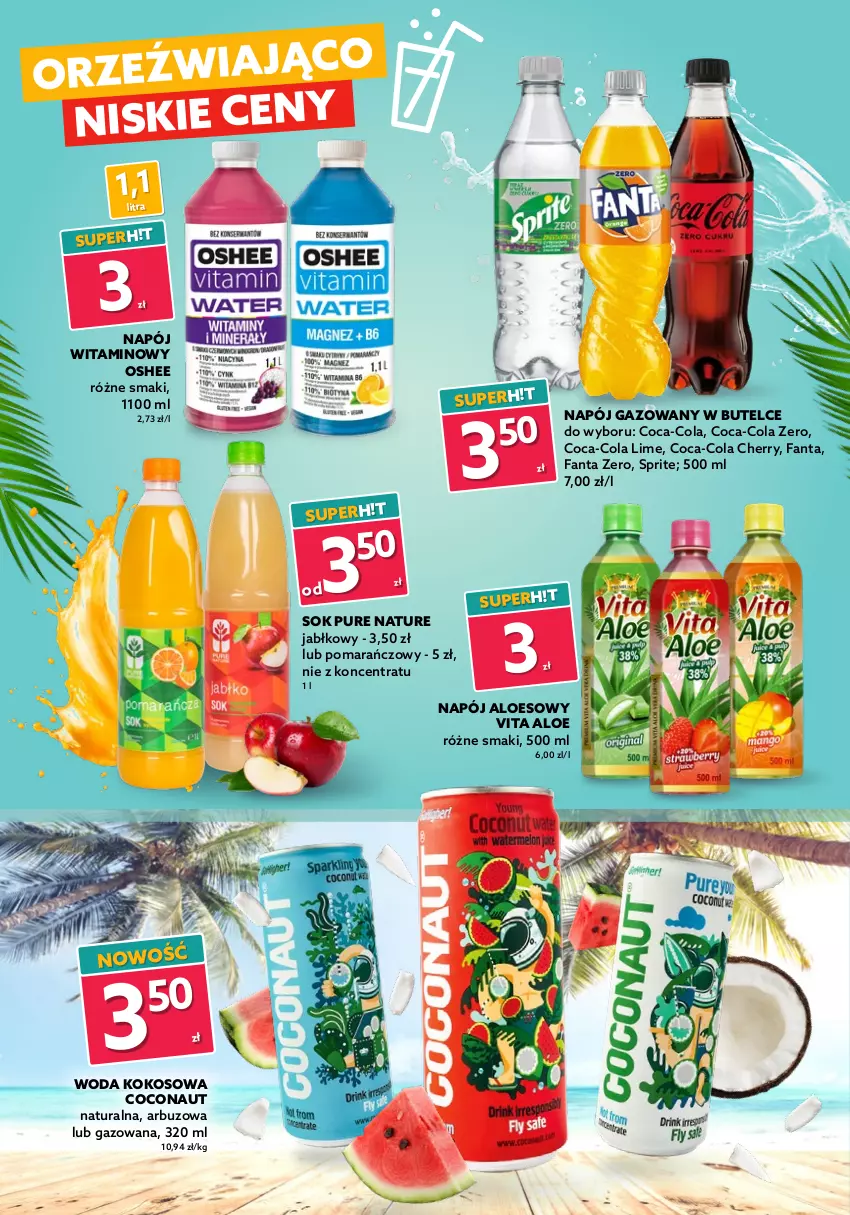 Gazetka promocyjna Dealz - Gorące hity cenowe! - sprawdź nową gazetkę - ważna 09.06 do 22.06.2021 - strona 2 - produkty: Amica, Arbuz, Chipsy, Coca-Cola, Fa, Fanta, Kokos, Napój, Napój gazowany, Oshee, Popcorn, Pur, Sok, Sprite, Woda