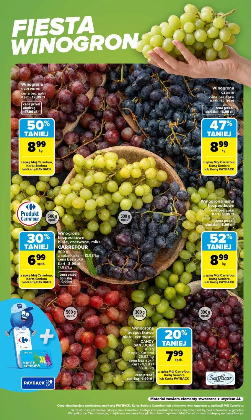 Gazetka promocyjna Carrefour - Gazetka Carrefour, Market w SUMIE weź to na świeżo - ważna 24.08 do 30.08.2026 - strona 2 - produkty: Candy, Wino, Winogrona, Winogrona bezpestkowe