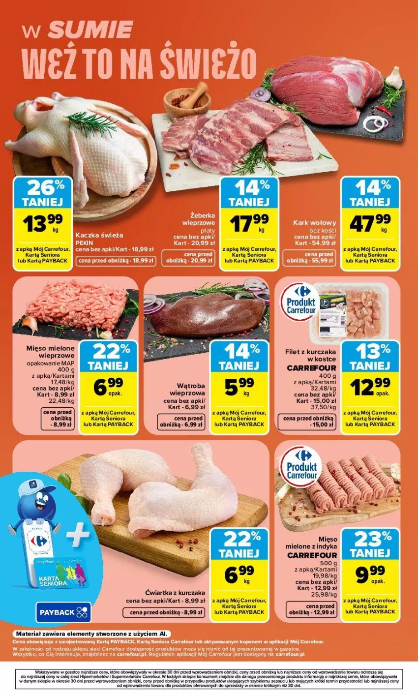 Gazetka promocyjna Carrefour - Gazetka Carrefour, Market w SUMIE weź to na świeżo - ważna 24.08 do 30.08.2026 - strona 5 - produkty: Kurczak, Mięso, Mięso mielone